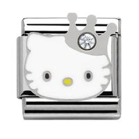 nomination hello kitty cubic zirconia crown charm 230290 0 10