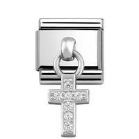 Nomination Cubic Zirconia Cross Charm 331800/04