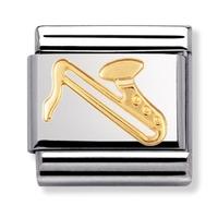 Nomination Music - Stainless Steel Saxophone Charm 030117-0 07