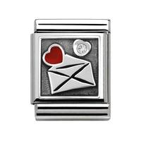 nomination big cubic zirconia love letter charm 33230802