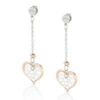 Nomination Romantica - Rose Gold Plated Heart Chain Earrings 141531 011
