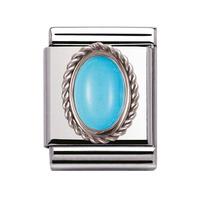 nomination big ornate turquoise charm 03251006