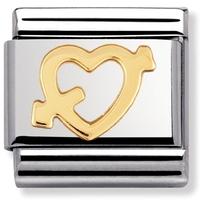 nomination love heart with arrow charm 030116 0 09