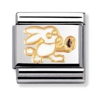 nomination fantasia fairytale white rabbit charm 030272 0 25