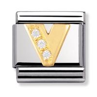 Nomination Letters - Cubic Zirconia V Charm 030301-0 22