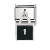 Nomination Charms - Black Padlock Charm 031700-0 23