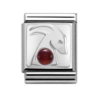 Nomination BIG Zodiac Capricorn Garnet Charm 332501/10