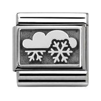 Nomination Snow - Snowflake and Cloud Charm 330102 18