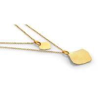 nomination ninfea gold plated double leaf pendant 142843 008