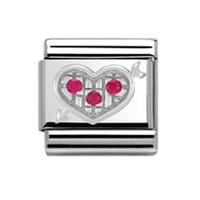 Nomination Symbols- Pink Heart Arrow Charm 330304-0 11