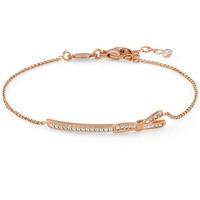 nomination mycherie rose gold bow bar bracelet 146302011