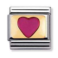 Nomination Love - Pink Gold Heart Charm 030207-0 28
