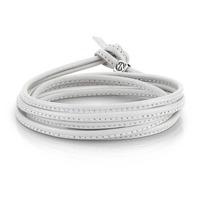 nomination white leather long bracelet 160001 000