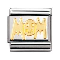 nomination stainless steel writings mom charm 030107 0 01