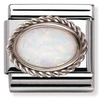 Nomination Ornate Settings - White Opal Charm 030509-0 07