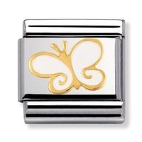 nomination nature white butterfly charm 030278 0 03