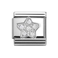 Nomination Silvershine - White CZ Star Charm 330304 02