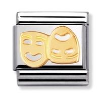nomination stainless steel daily life masks charm 030110 0 01