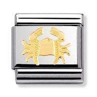 Nomination Zodiac 18ct Gold Plated Cancer Charm 030104-0 04