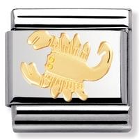 nomination zodiac 18ct gold plated scorpio charm 030104 0 08