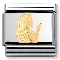 nomination zodiac 18ct gold plated virgo charm 030104 0 06