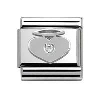 Nomination Valentine - Cubic Zirconia Angel Heart Charm 330303 04