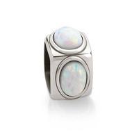 nomination stones white opal cube charm 163302 022