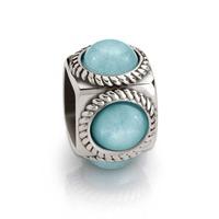nomination jade light blue cube charm 163303 004