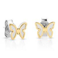 Nomination Butterfly - Stainless Steel 18ct Gold Stud Earrings 027312 016