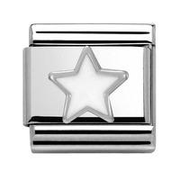 nomination symbols white star charm 330202 04