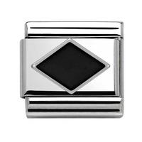 nomination symbols black rhombus charm 330202 10