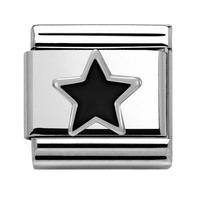 Nomination Symbols - Black Star Charm 330202 05