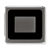Nomination Ikon Symbols Gunmetal - Black Frame Charm 230201 01