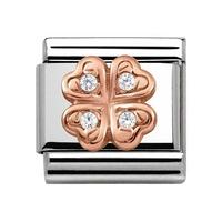 Nomination Symbols Four Leaf Clover Charm 430302/04