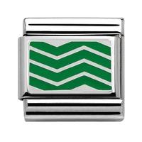 Nomination Snow - Green Zigzag Charm 330206 12