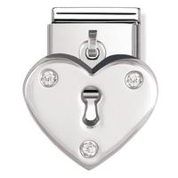 Nomination Charms Collection - Heart With Lock Charm 031710-0 07