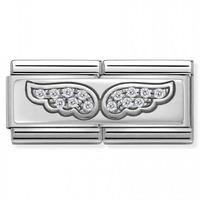 Nomination CLASSIC Double Link Angel Wings Charm 330732/01
