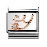 Nomination CLASSIC Rose Gold Letter Y Charm 430310/25