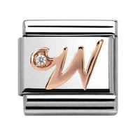 Nomination CLASSIC Rose Gold Letter W Charm 430310/23