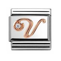 Nomination CLASSIC Rose Gold Letter V Charm 430310/22