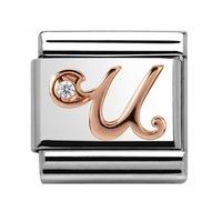 Nomination CLASSIC Rose Gold Letter U Charm 430310/21