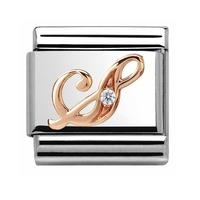 Nomination CLASSIC Rose Gold Letter S Charm 430310/19