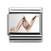 Nomination CLASSIC Rose Gold Letter N Charm 430310/14