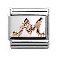 Nomination CLASSIC Rose Gold Letter M Charm 430310/13