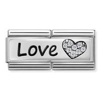 Nomination CLASSIC Double Link Love Heart Charm 330731/05