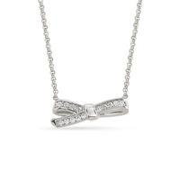 nomination mycherie silver small bow necklace 146304010