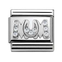 nomination my family cubic zirconia mum charm 33031608