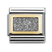 nomination elegance silver glitter charm 03028038