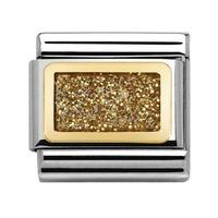nomination elegance gold glitter charm 03028037