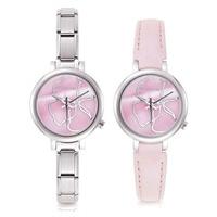 nomination ladies paris pink flower dial watch 076000 0 014